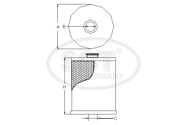 Filtru hidraulic sistem directie