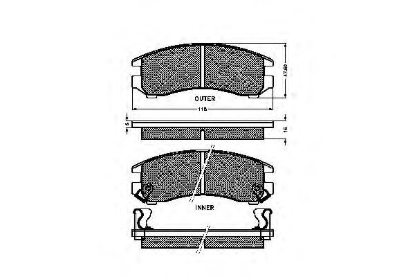 Placute frana