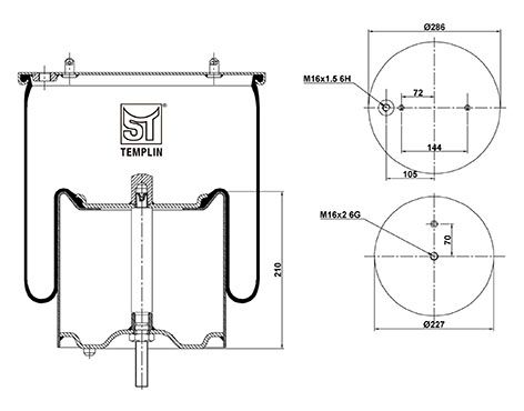 Burduf suspensie pneumatica