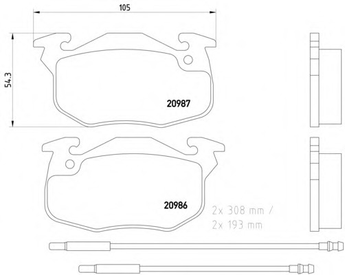 Set frana frana disc