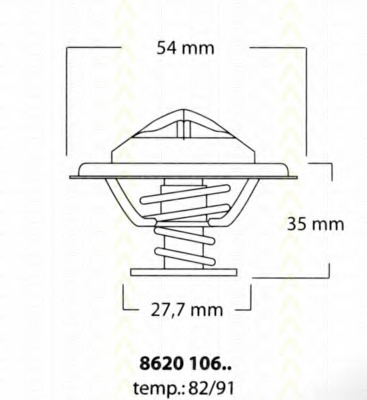 Termostat lichid racire