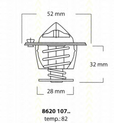 Termostat lichid racire