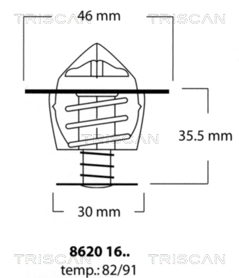 Termostat lichid racire