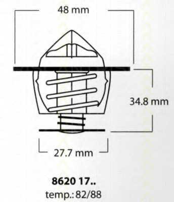 Termostat lichid racire