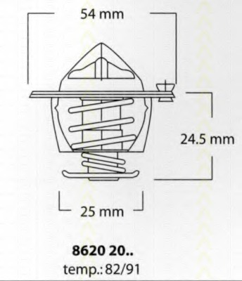 Termostat lichid racire