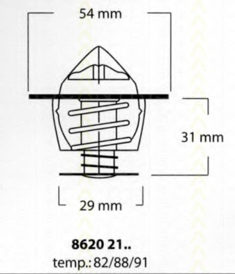 Termostat lichid racire