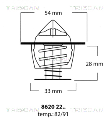 Termostat lichid racire