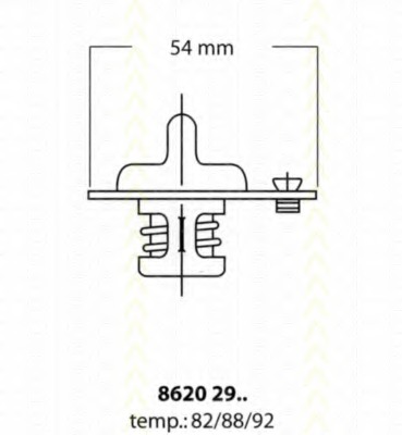 Termostat lichid racire