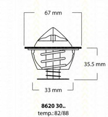 Termostat lichid racire