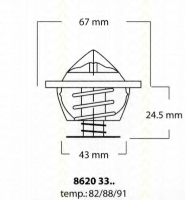 Termostat lichid racire