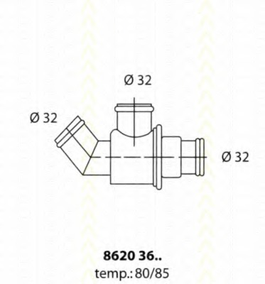 Termostat lichid racire