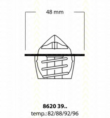 Termostat lichid racire