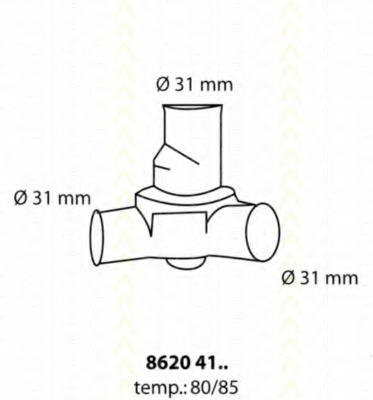 Termostat lichid racire