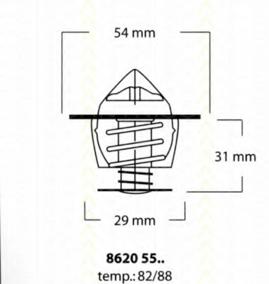 Termostat lichid racire