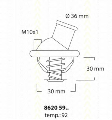 Termostat lichid racire