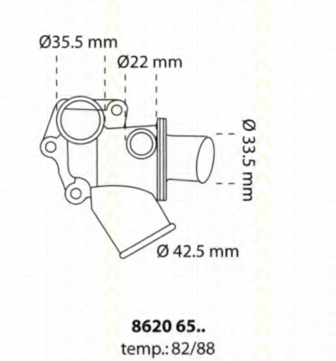 Termostat lichid racire