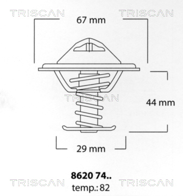 Termostat lichid racire