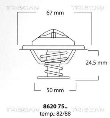 Termostat lichid racire