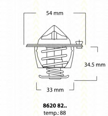 Termostat lichid racire