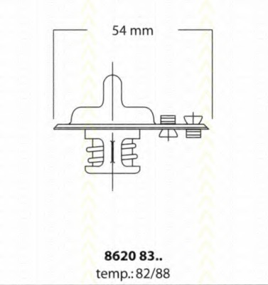 Termostat lichid racire