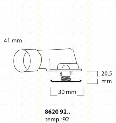 Termostat lichid racire