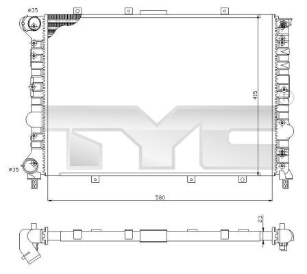 Radiator racire motor