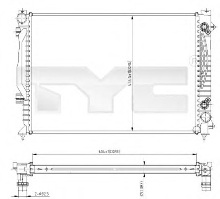 Radiator racire motor