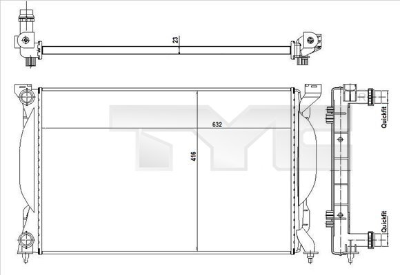 Radiator racire motor