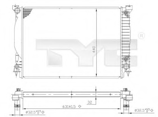 Radiator racire motor