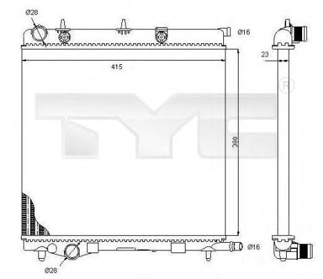 Radiator racire motor