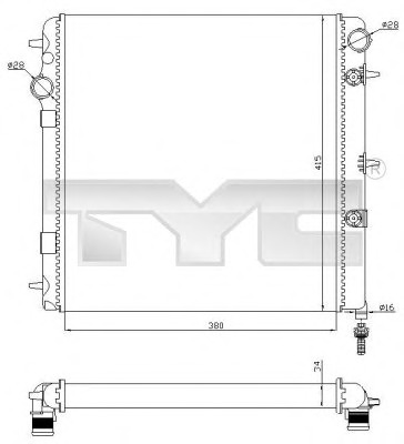 Radiator racire motor