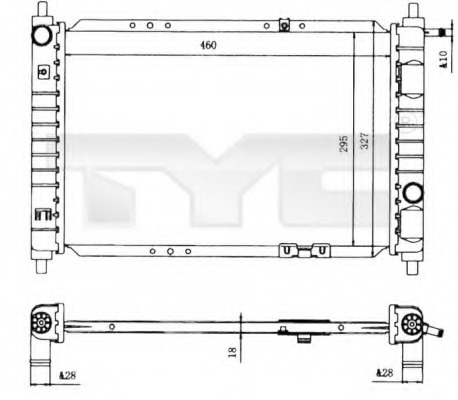 Radiator racire motor