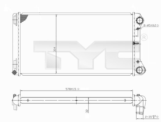 Radiator racire motor