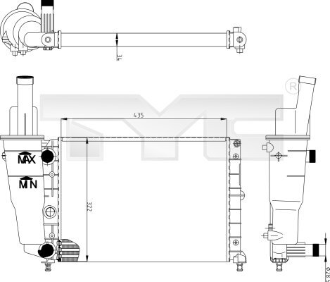 Radiator racire motor