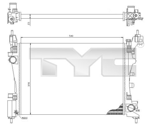 Radiator racire motor