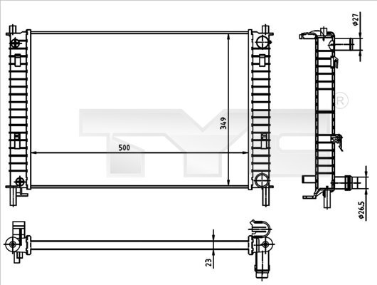 Radiator racire motor