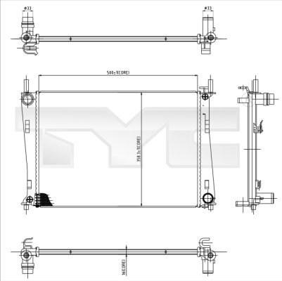 Radiator racire motor