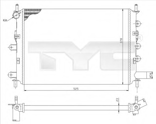 Radiator racire motor