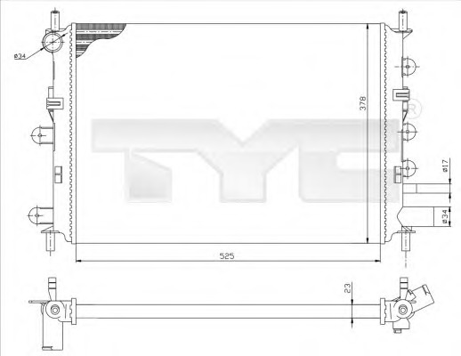 Radiator racire motor