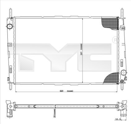 Radiator racire motor