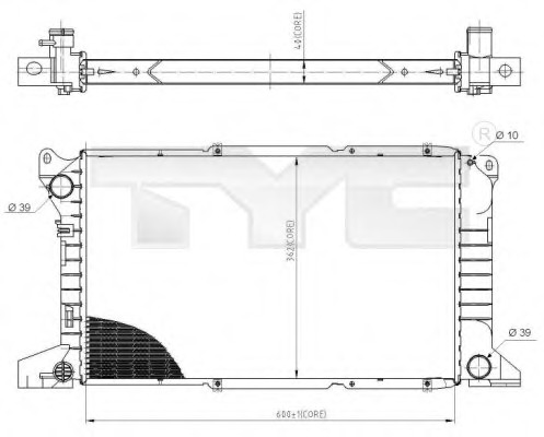 Radiator racire motor