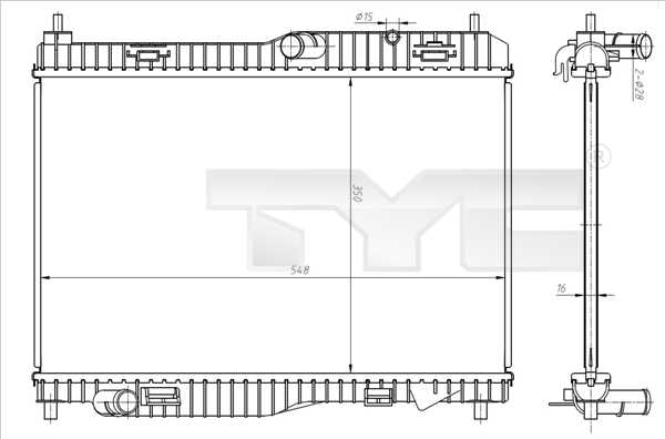 Radiator racire motor