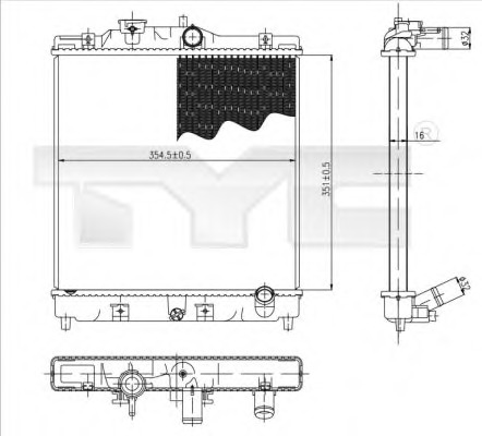 Radiator racire motor