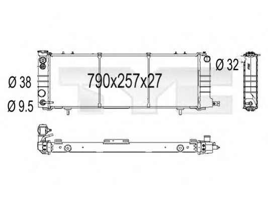 Radiator racire motor