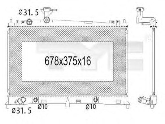 Radiator racire motor