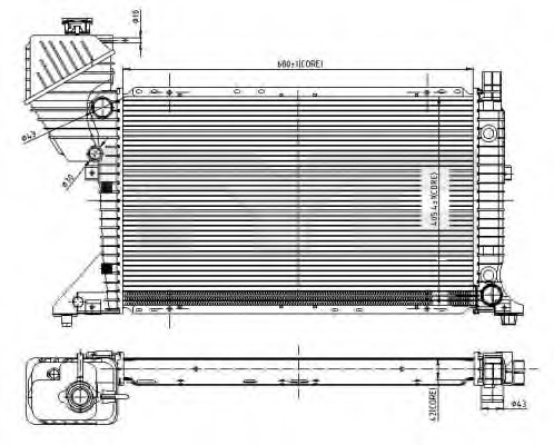 Radiator racire motor