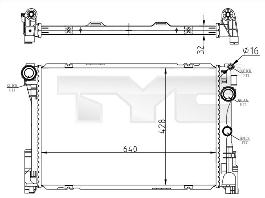 Radiator racire motor