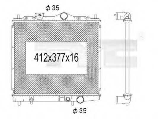 Radiator racire motor