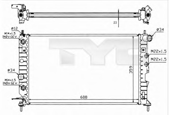 Radiator racire motor