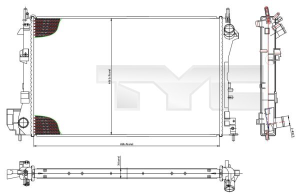 Radiator racire motor